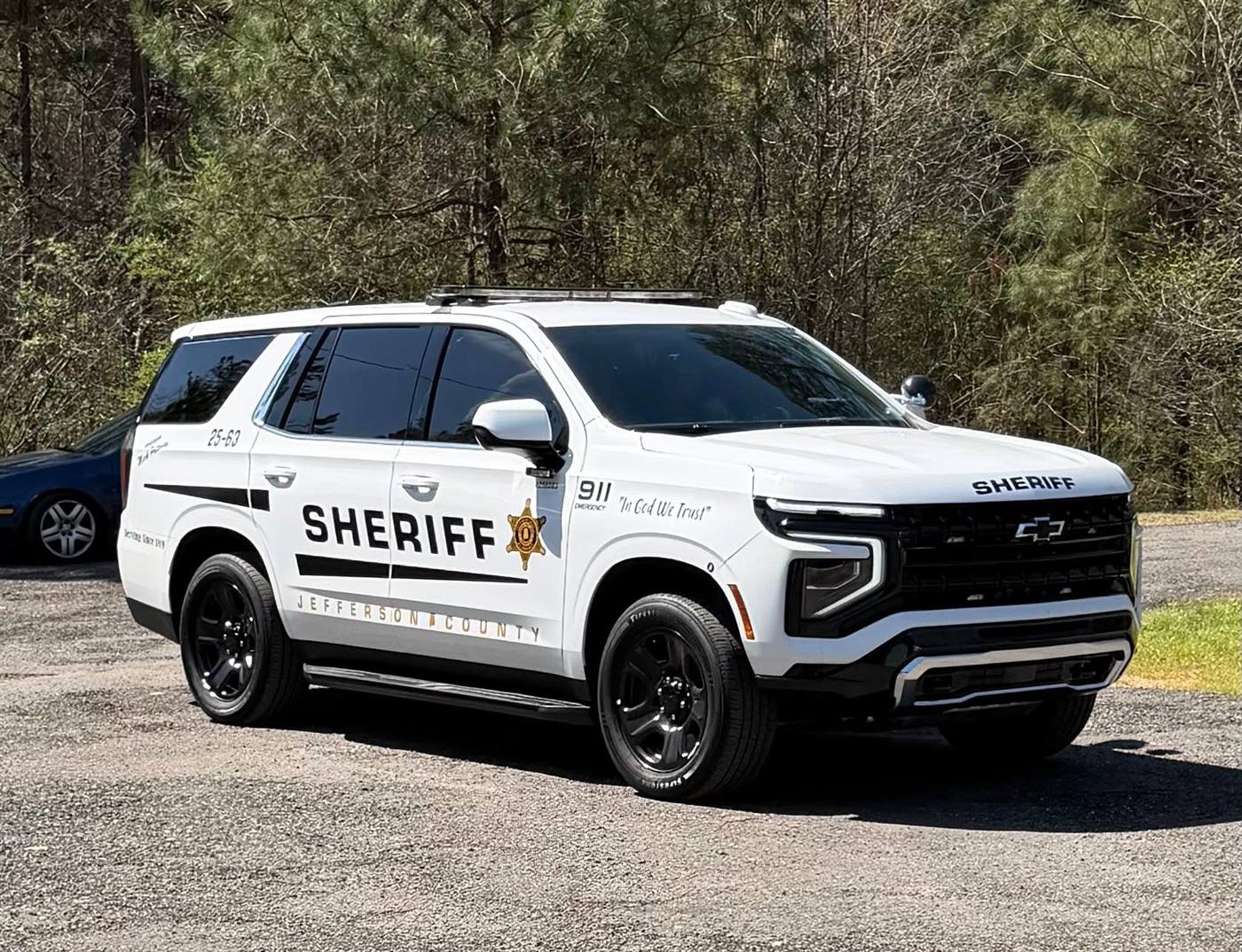 Jefferson County Sheriff Chevrolet Tahoe with freshly tinted windows